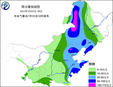 降水量预报图